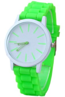 Sanwood® Women's Silicone Rubber Sports Quartz Wrist Watch Green  