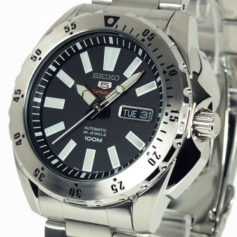 Seiko 5 Sports Mens SRP357K1 Automatic Pull Crown - Jam Pria SRP357  