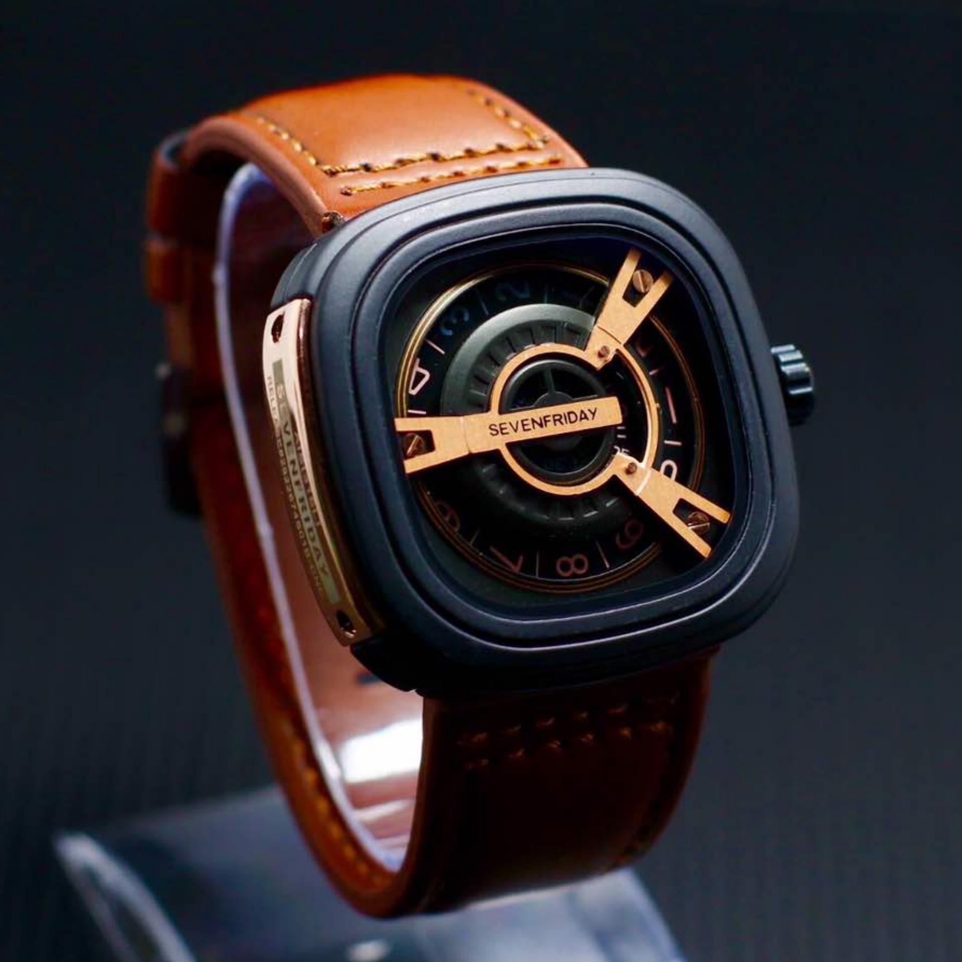 Seven Friday Jam Tangan Pria Dan Wanita Tali Kulit Fitur Seven Friday Jam Tangan Pria dan Wanita Tali Kulit Fitur TanggalAktif