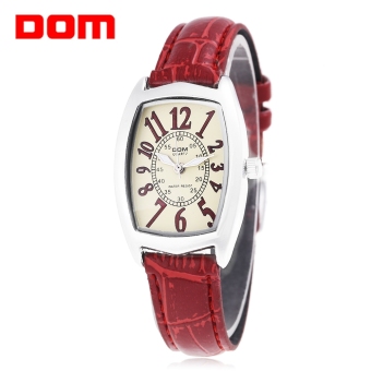 SH DOM LP - 1208 Female Quartz Watch Luminous Arabic Numerals Scale Sapphire Mirror 20ATM Wristwatch Red - intl  