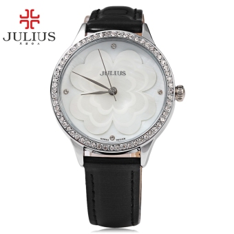 SH JULIUS JA - 803 Women Quartz Watch Artificial Diamond Dial Water Resistance Wristwatch Black Black - intl  