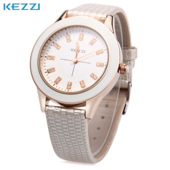 SH KEZZI K - 753 Women Quartz Watch Water Resistance Artificial Diamond Dial Fashion Wristwatch White - intl  