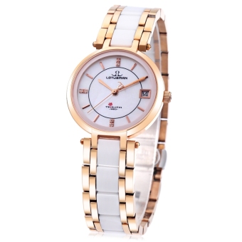 SH LOTUSMAN DL869TWA Women Quartz Watch 3ATM Date Display Artificial Diamond Dial Wristwatch White White - intl  