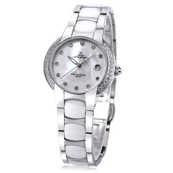 SH LOTUSMAN DL895TXA Women Quartz Watch Calendar Artificial Diamond Dial Water Resistance Wristwatch White White - intl  
