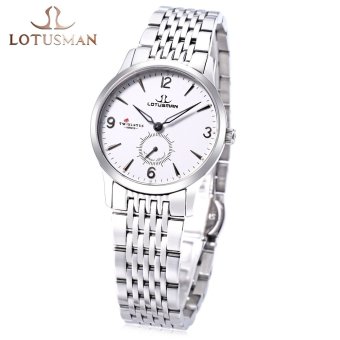 SH LOTUSMAN LL501SWA Women Quartz Watch Ultra-thin Dial Chronograph 3ATM Luminous Wristwatch White - intl  