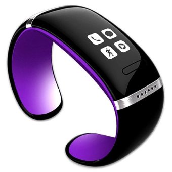 SH Newest L12S OLED Watch and Sports Pedometer Bluetooth BraceletPurple - intl  