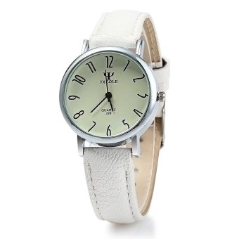 SH Yazole 299 Business Quartz Watch with Leather Band for Women White - intl  