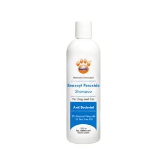 Gambar Shampoo anti bakteri anjing   kucing Benzoil Peroxide (Anti Bacterial) 200ml