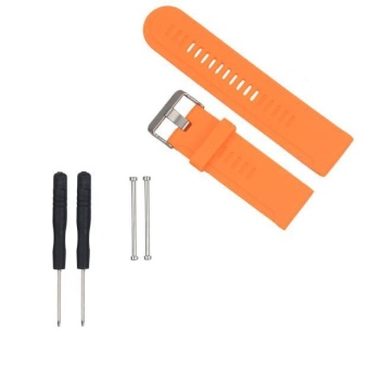 Silicone Strap Replacement Watch Band + Lugs For Garmin Quatix/Quatix3 Watch OR - intl  