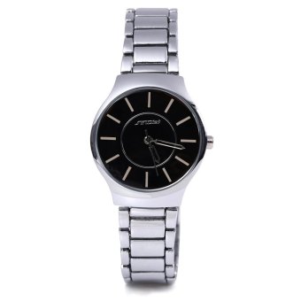 Sinobi 9442 Cool and Fashionable JAPAN Round Dial Quartz Watch Stainless Steel Strap for Female (SILVER)  