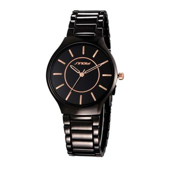 SINOBI 9442 Ladies Fashion Bracelet Quartz Watches Waterproof Women's Black Sport Wristwatch Orologio  