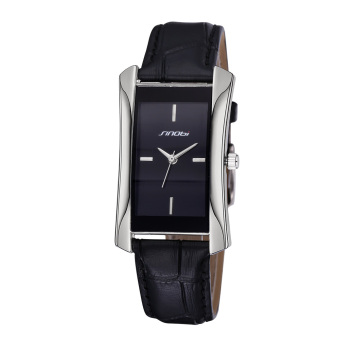 SINOBI Brand Women's Fashion Gold Rectangle Dial Quartz Watches 268501(Black) - Intl  
