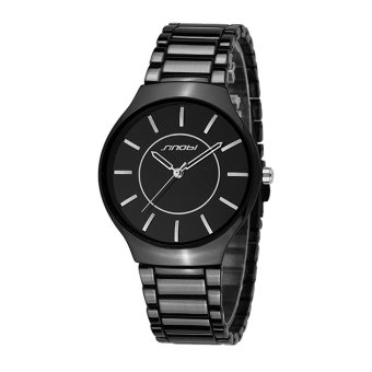 SINOBI Lady Fashion Bracelet Quartz Watches Waterproof Women's Black Sport Wristwatch Orologio 9442  