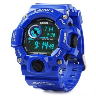 SKMEI 1019 MILITARY LED WATCH (DEEP BLUE) - intl  