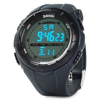 Skmei 1025 Sports Military LED Watch Week Alarm Date Stopwatch 5ATMWater Resistant - intl  