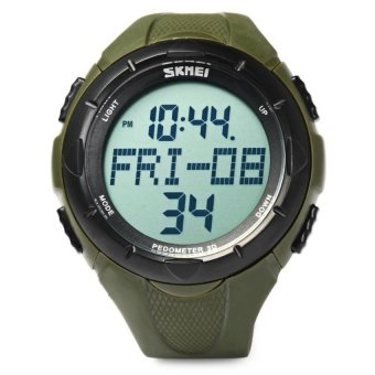 SKMEI 1122 SPORTS MEN WATCH (ARMY GREEN) - intl  