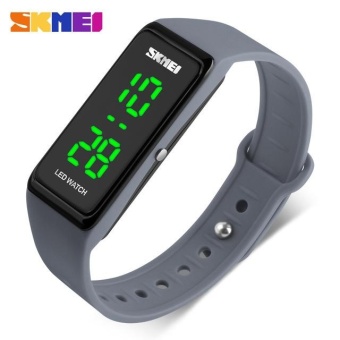 SKMEI 1265 Lady Simple Design LED Watch Digital Watch Grey - intl  