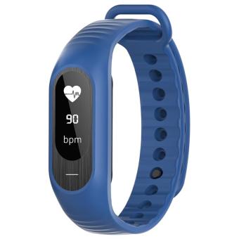 Skmei B15P Heart Rate Blood Oxygen Bracelet Health Intelligent Monitoring Blood Pressure Bluetooth LED Waterproof Bracelet Watch - Blue - intl  