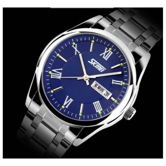 skmei jam tangan pria silver stainless steel band wrist skmei jam tangan pria silver stainless steel band wrist