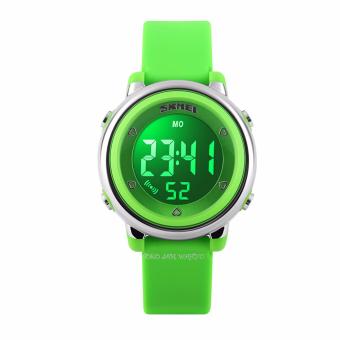 Skmei - Jam Tangan Wanita - Green - Rubber Strap - 1100-A  