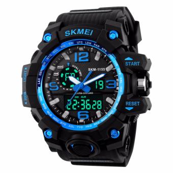SKMEI Men and Women Multifunctional Outdoor Sports Dual Time Analog Digital Wrist Watch - intl  