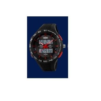 SKMEI Men Quartz Digital Watch Men Sports Watches Military JamTangan Adult Kids Children Original1066/Red - intl  