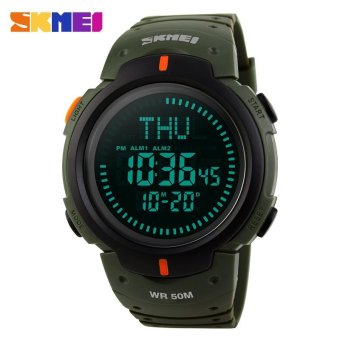 SKMEI menonton 1231 pria jam tangan Digital kolam mundur Alarm Watch Olahraga Kompas ketepatan waktu tahan terhadap udara Relogio Masculino  