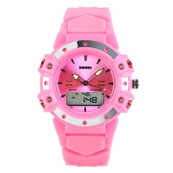 SKMEI merek Watch Waterproof pasukan militer jam tangan otomatis perempuan Clock tanggal hanya kualitas Top Digital Chronograph 0821 - intl  