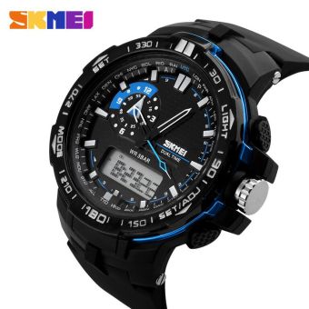 SKMEI Shelter - Jam Tangan Pria - Biru - Tali Karet - 1081 Blue Edition Pebruari 2019 - 2 SKMEI Shelter - Jam Tangan Pria - Biru - Tali Karet - 1081 Blue Edition - 2
