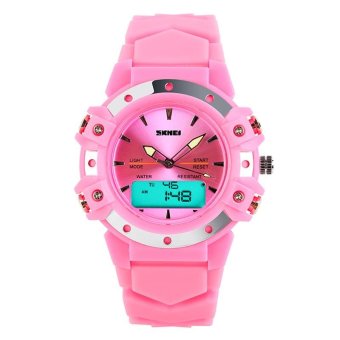SKMEI Watch 0821 Fashion Digital Led Gift Alarm Outdoor Digital-Watch Rubber Quartz Wristwatches - intl  