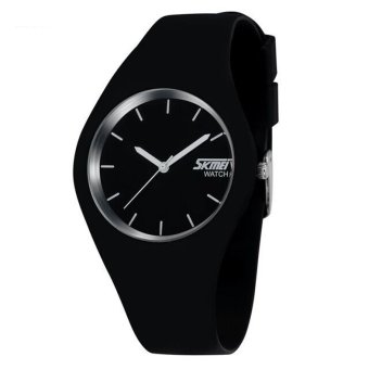 SKMEI Women's Casual Silicone Watches Black  