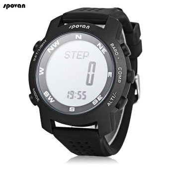 Spovan Multifunctional Outdoor Sports Military Mountaineering WatchBarometer Altimeter Thermometer Compass Climbing Watches - intl  