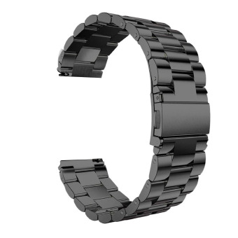 Stainless Steel gelang pengganti Fitbit Blaze jam pintar hitam - Internasional  