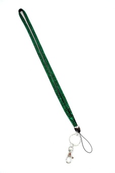Gambar stazub Colored Rhinestone Lanyards with ID Badge Holder Key Chain Attached,Green   intl