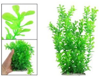 Gambar stazub Plastic Decoration Simulated Sea Plants Flora For AquariumFish Tank (Green)   intl