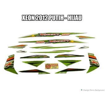 Gambar Striping Xeon 2012 Putih   Hijau