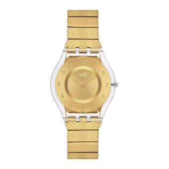 SWATCH SFK355G - Warm Glow - Jam Tangan Wanita - Bahan Tali Stainless Steel - Emas  