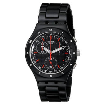 Swatch Unisex YCB4019AG Aluminum Black Dial Watch - Intl  