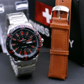 Swiss Army-8399AD-Jam tangan Pria-hari - Tanggal-ANalog  