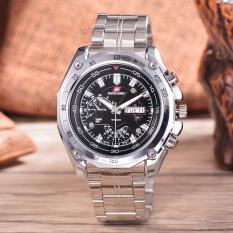 Swiss Army - Jam Tangan Pria - Silver - Stainless Steel Band -JR SA 5028