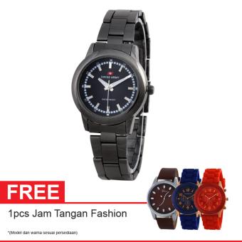 Swiss Army Quartz Watch SA 6033L FB Free Jam Tangan Fashion - Jam Tangan Wanita - Hitam  