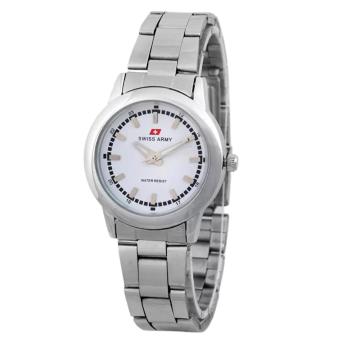 Swiss Army Quartz Watch SA 6033L SS SIL  