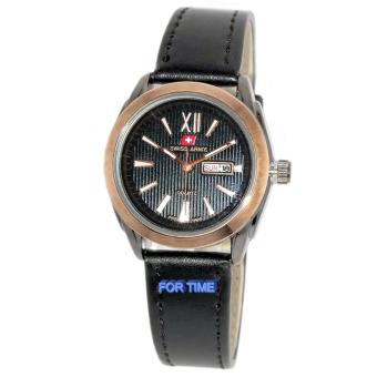 Rp 127.200. CEK HARGA DISKON 🡲. Swiss Army Lz001 - Jam Tangan Wanita - Strap Kulit Full Hitam