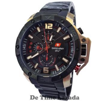 Swiss Army SA2288M Jam Tangan Pria Stainless Steel Hitam Rosegold  