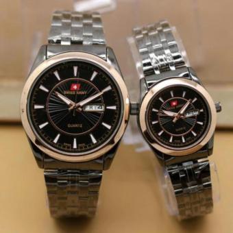 Swiss Army Tanggal hari - SA 1500 COKDI - Jam Tangan Couple Terbaru - Stainless Steel - Elegant  