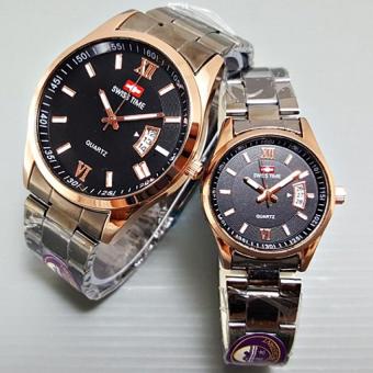Swiss Time - Couple - Stainless Steel - Blackgold - ST 1574  