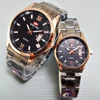 Swiss Time - Couple - Stainless Steel - Blackgold - ST 1574 TSHP  