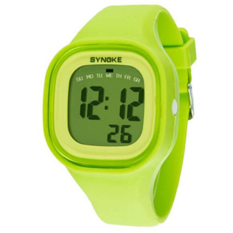 Synoke 66896 Women Waterproof Sport Watch Cool Fashion Digital Wristwatch (Green)  