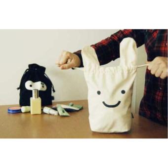 Tas Serut Kelinci Motif Ninja - Putih Pebruari 2019 - 2 Tas Serut Kelinci Motif Ninja - Putih - 2