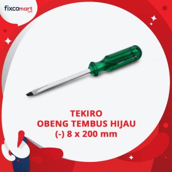 jual tekiro obeng tembus hijau minus 8 x 200 mm obeng jual tekiro obeng tembus hijau minus 8 x 200 mm obeng